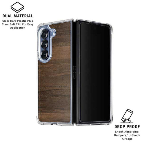 Kona Wood Galaxy Z Fold6 Clear Case